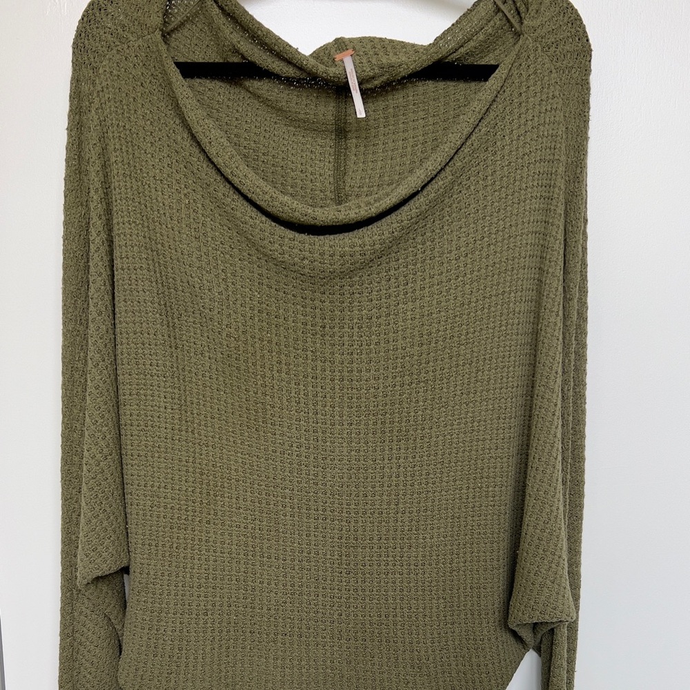 Free People Olive Green Women's Sweater